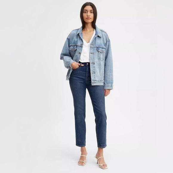 Levi's Premium Wedgie Icon Fit Ankle Jeans Low Stretch in Life's Work Size 26 - Picture 1 of 16